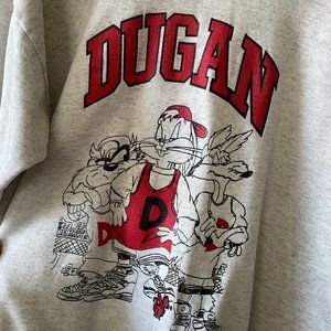 Vintage 90s Dugan Looney Tunes Gray Sweatshirt by Lee